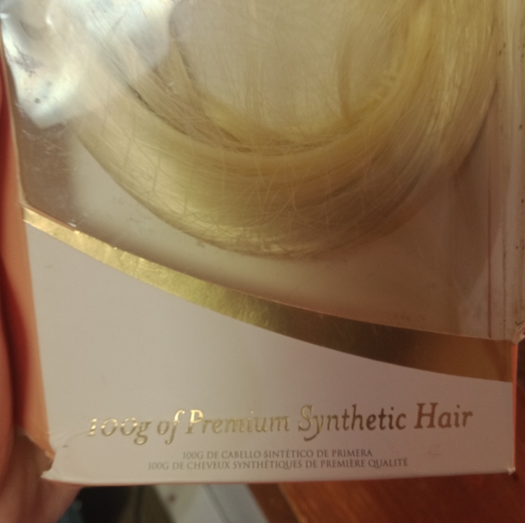 Hair extensions Blonde (1) peice instant style ponytail wrap 22 inch - Picture 3 of 3